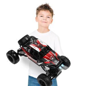 Deerc DE85 Black Red Off-Road 4WD Remote Control Metal Climbing Car